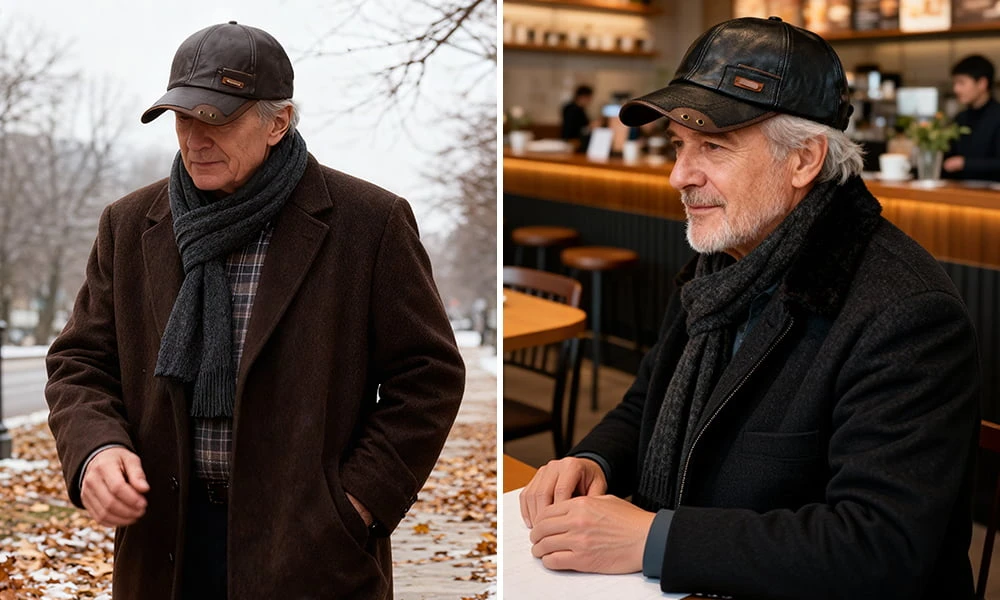 Active lifestyle with HotJak WarmGuard Cap - perfect for dog walking and commuting